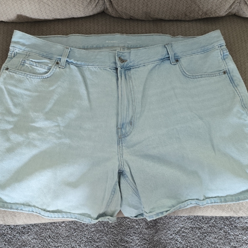 Denim Women's Shorts - Light Blue
